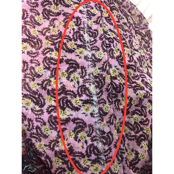 Free People Estelle Chiffon Maxi Dress Buttondown Printed Ruffle Flowy S 280250 - Picture 14 of 14